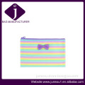 Fresh Rainbow Colorful Stripes Cosmetic Bag, Storage Bag